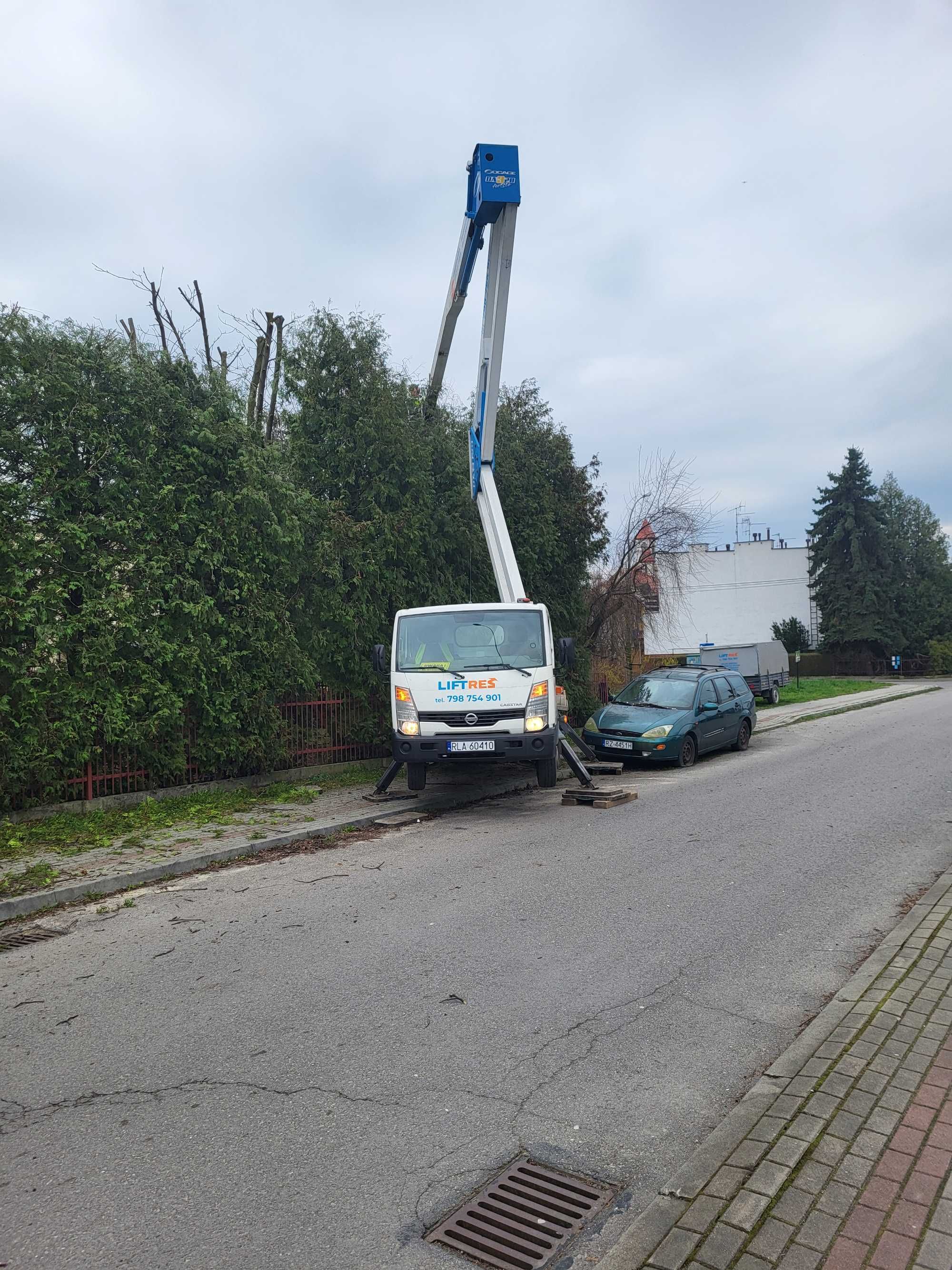 Zwyżka podnośnik koszowy 20m wynajem podnośnika - 7 dni/24 h