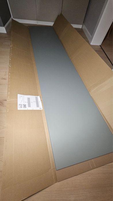 Ikea drzwi REINSVOLL do szafy PAX szarozielone 50x299 cm