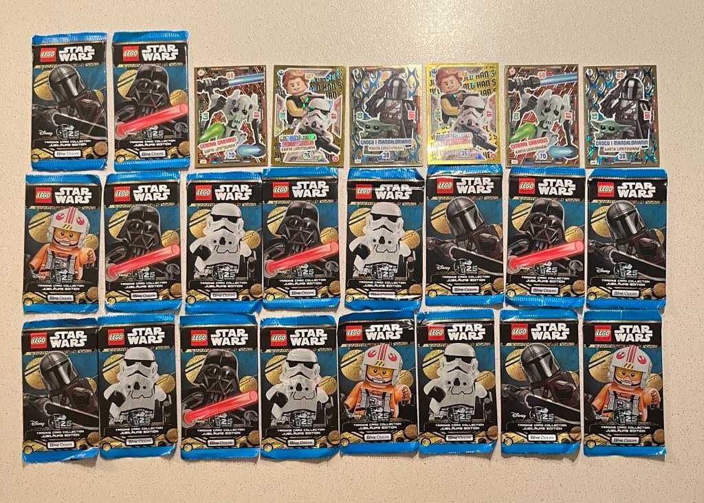 18 saszetek kart LEGO Star Wars Blue Ocean Edycja Jubileuszowa+ 6 kart