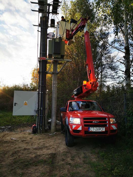 Podnośnik koszowy WYNAJEM Izolowany 11.5m/4x4/3.5t kat. B CENA ZA DOBĘ
