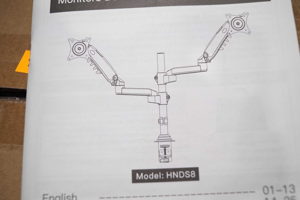 G329 HUANOVO HNDS8 Uchwyt na 2 monitory 13-32"