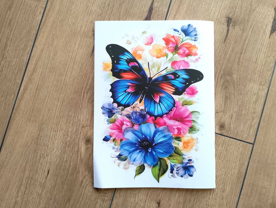 Blooming Butterfly A4, Coloring Book, kolorowanki