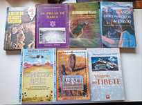 Conjunto de livros de viagem e História esotérica