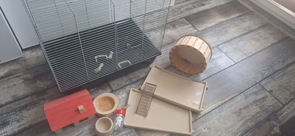 Klatka dla chomika plus akcesoria