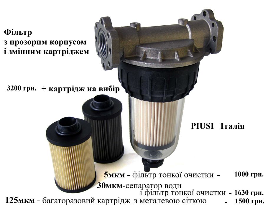 Фільтр тонкої очистки для дизельного палива, бензину, масел АЗС Насоси
