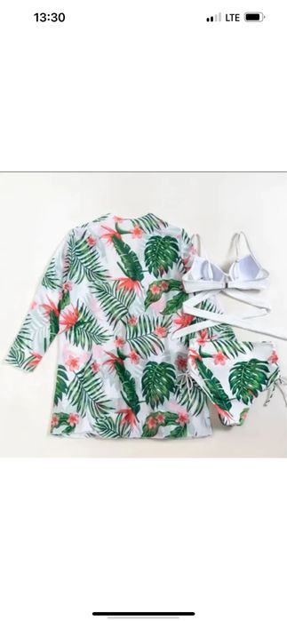 Купальник с высокими трусиками