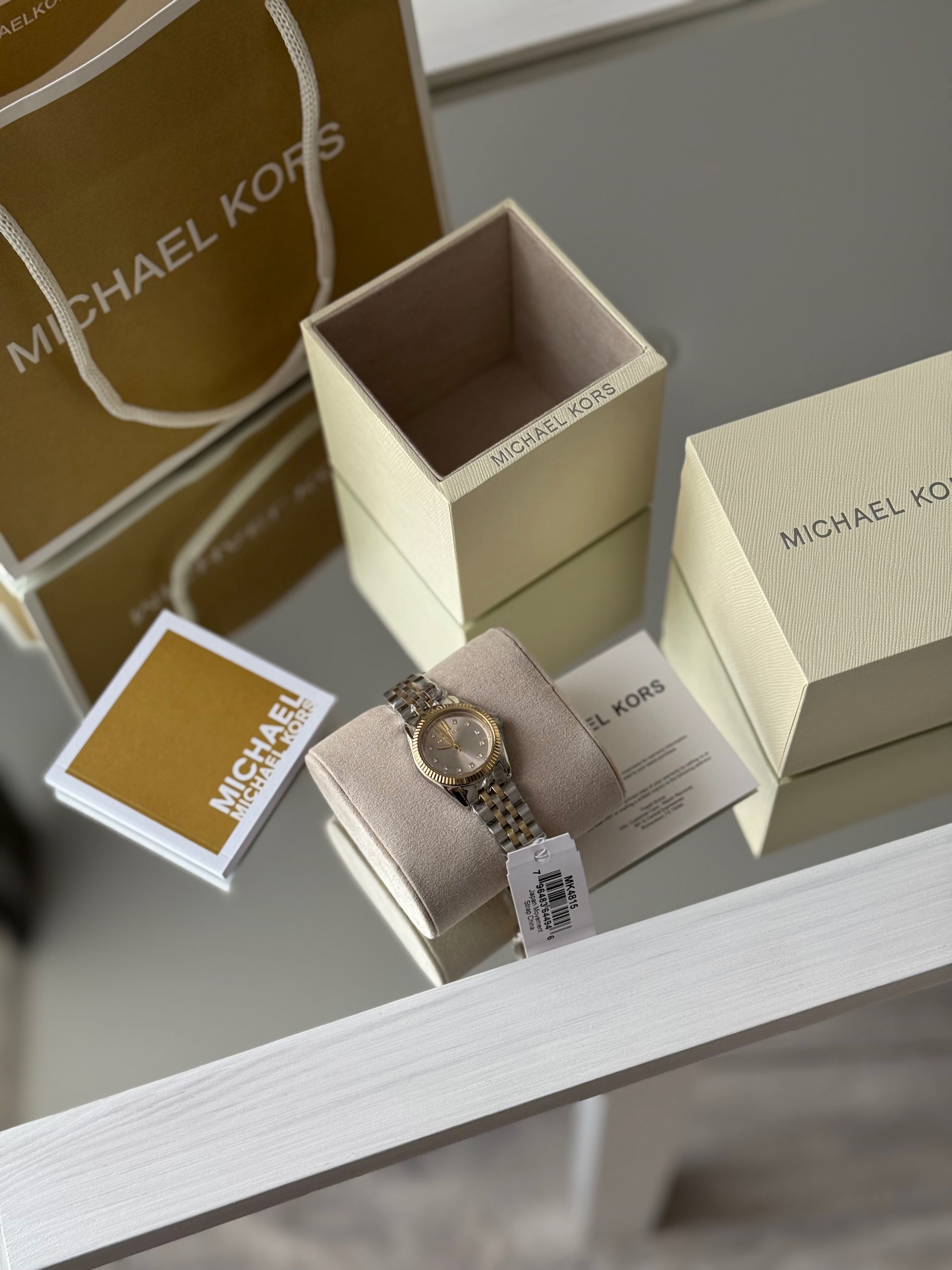 Годинник жіночий срібно золотий Michael Kors MK4815 женские часы