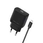 Beline Ład. siec. 1x USB-C 30W + kabellightning czarna /black PD 3.0