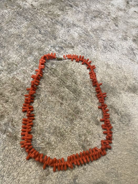 Koral czerwony naturalny koral łososiowy naszyjnik