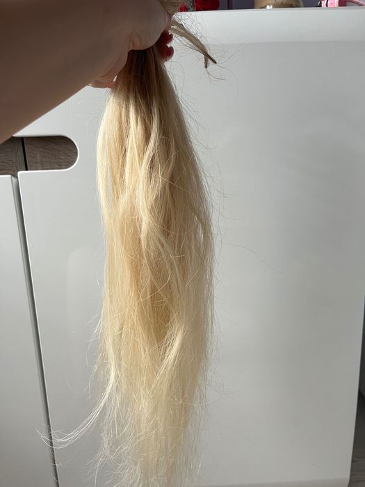 Włosy do przedłużania rozjasniane blond