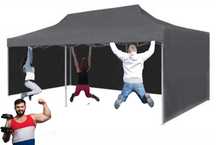 60kg 3x6 18m Namiot Handlowy parasol Ogrodowy szybko rozkładany montaż