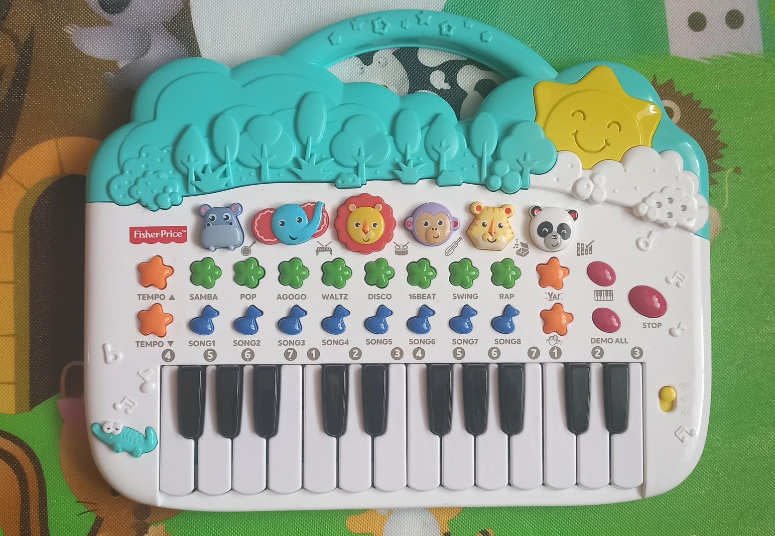 Zabawka muzyczna tablet muzyczny grający Fisher Price