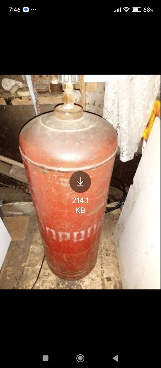 Боллон газовый 50л.с газом