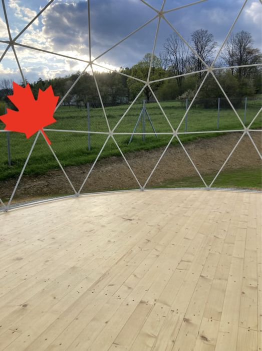 Elementy konstrukcji stalowej (rury) do namiotów kopułowych