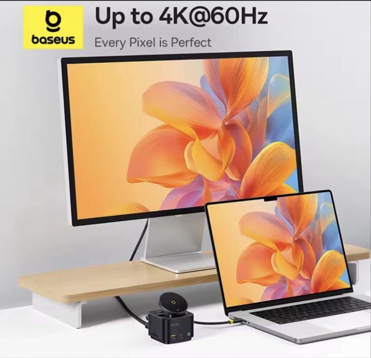 Бездротова зарядка + Hub Baseus MagPro 2 7-в-1