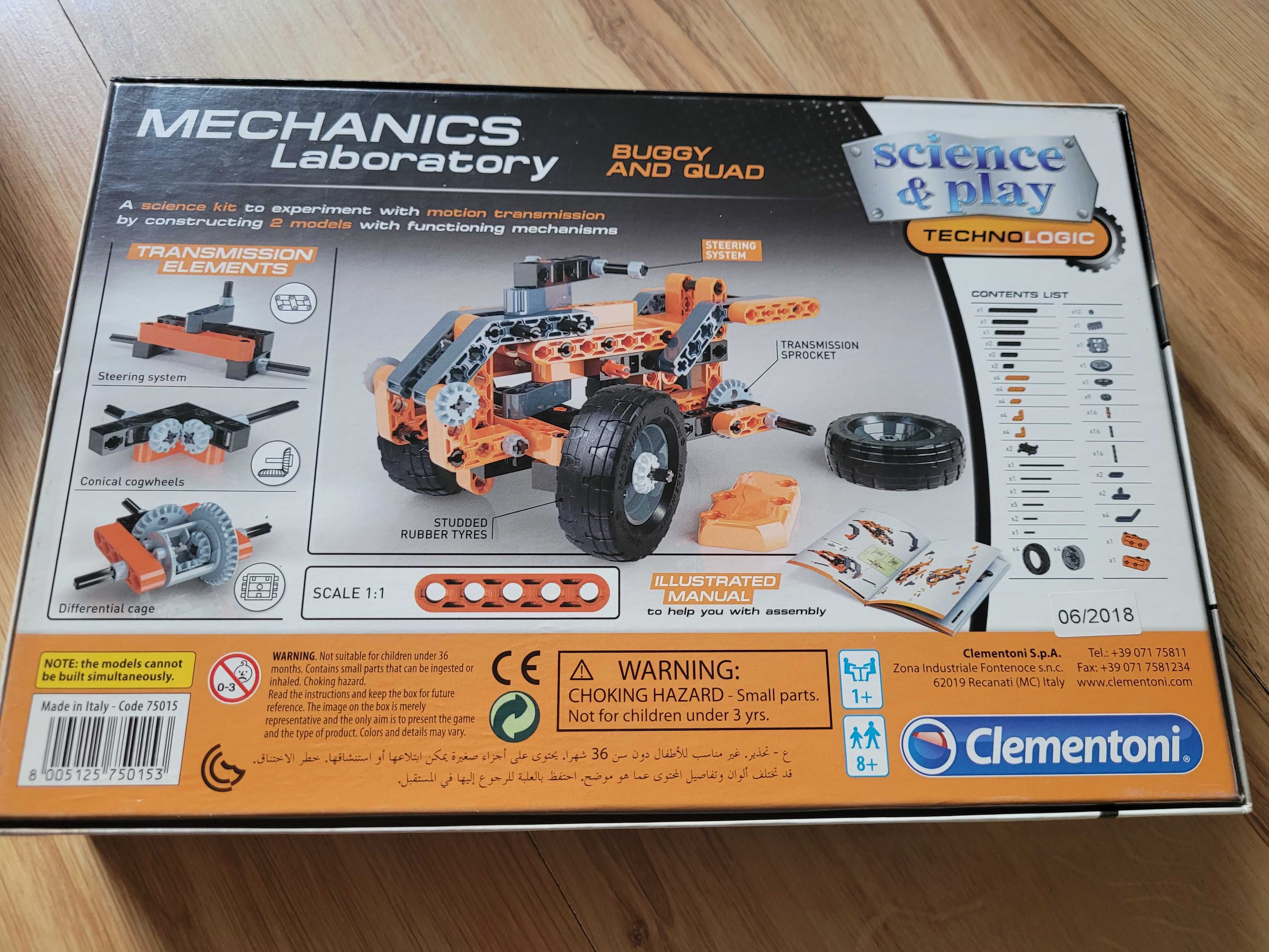 Clementoni 61287 Wózek laboratoryjny dla mechaników i zestaw naukowy