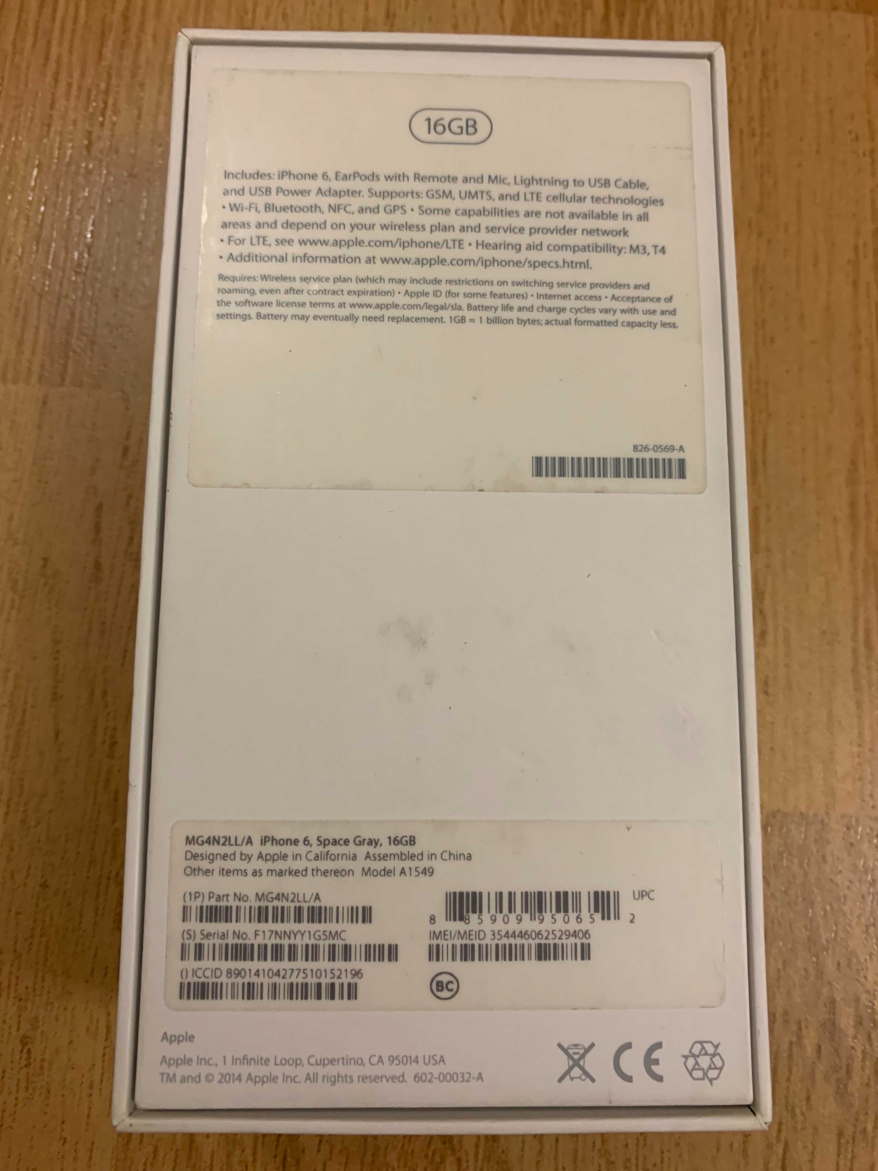 iPhone 6 Space Gray 16GB