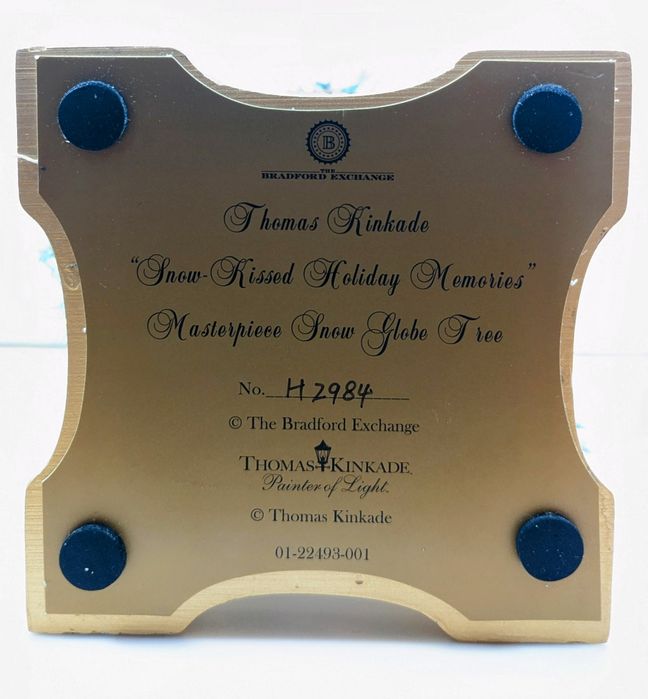 Choinka stołowa Kinkade mini miniaturowa świąteczna kula śniegowa
