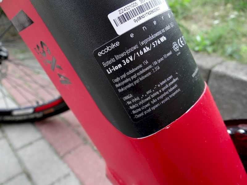 Rower elektryczny ECOBIKE SX4 250W bateria LG góral wszechstronny