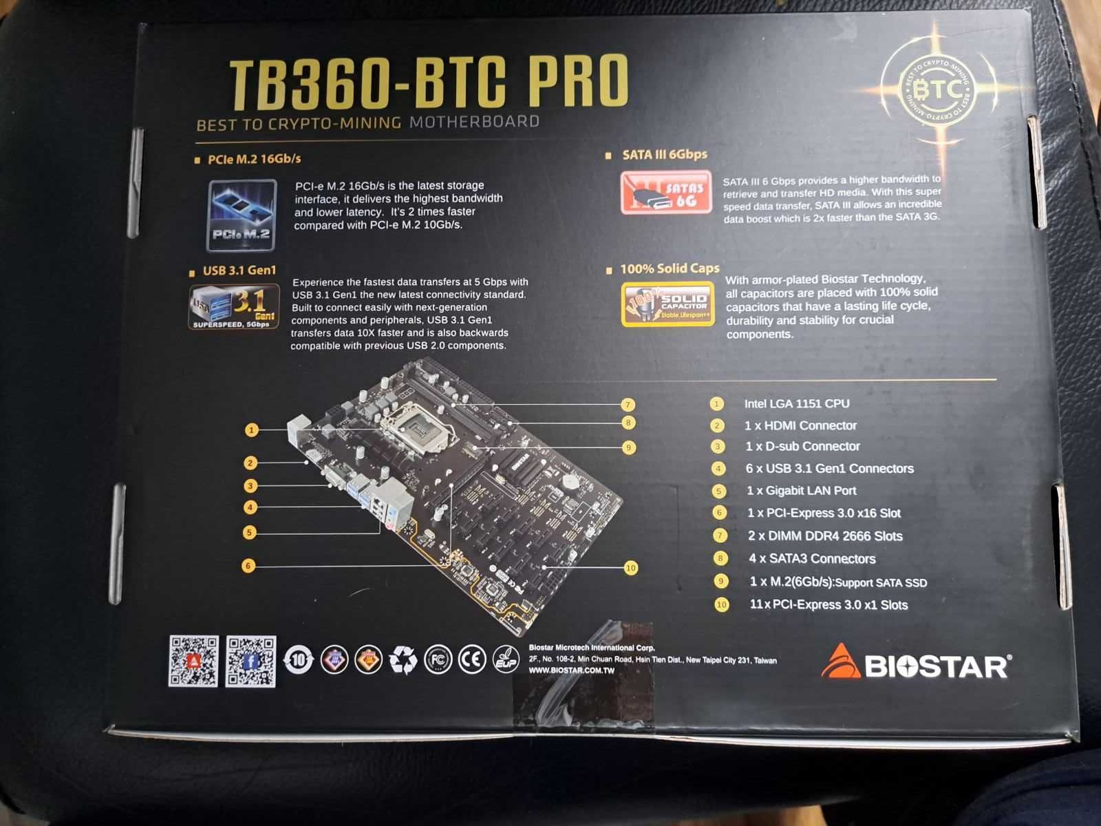 Karta główna BIOSTAR TB360-BTC PRO