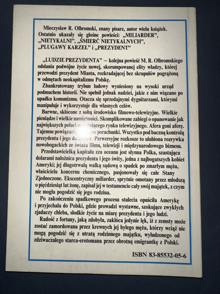 Ludzie prezydenta. Podwójne życie skorumpowanej elity władzy Olbromski