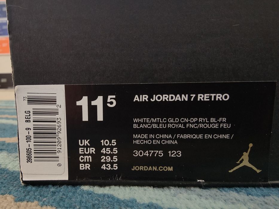 Nike Air Jordan 7 Retro VII Olympics 45.5