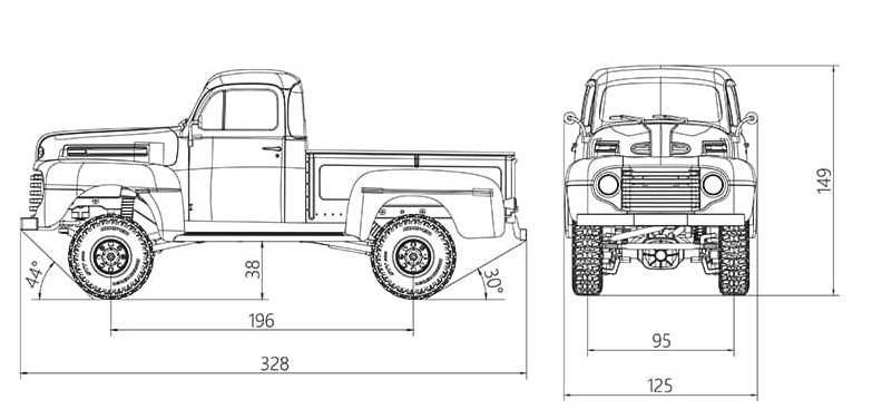 Stary ameyrkański pick up 1:18 RC | RTR | FMS Rochobby