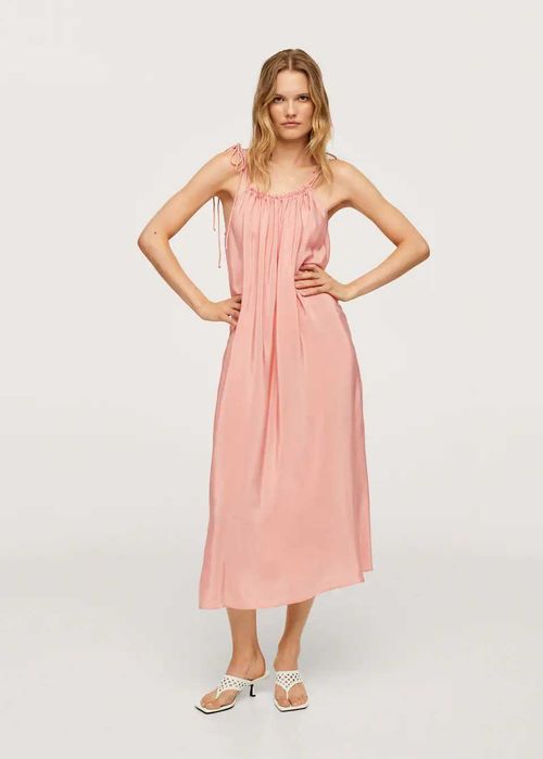 mangooutlet Сукня на бретелях зі зборами