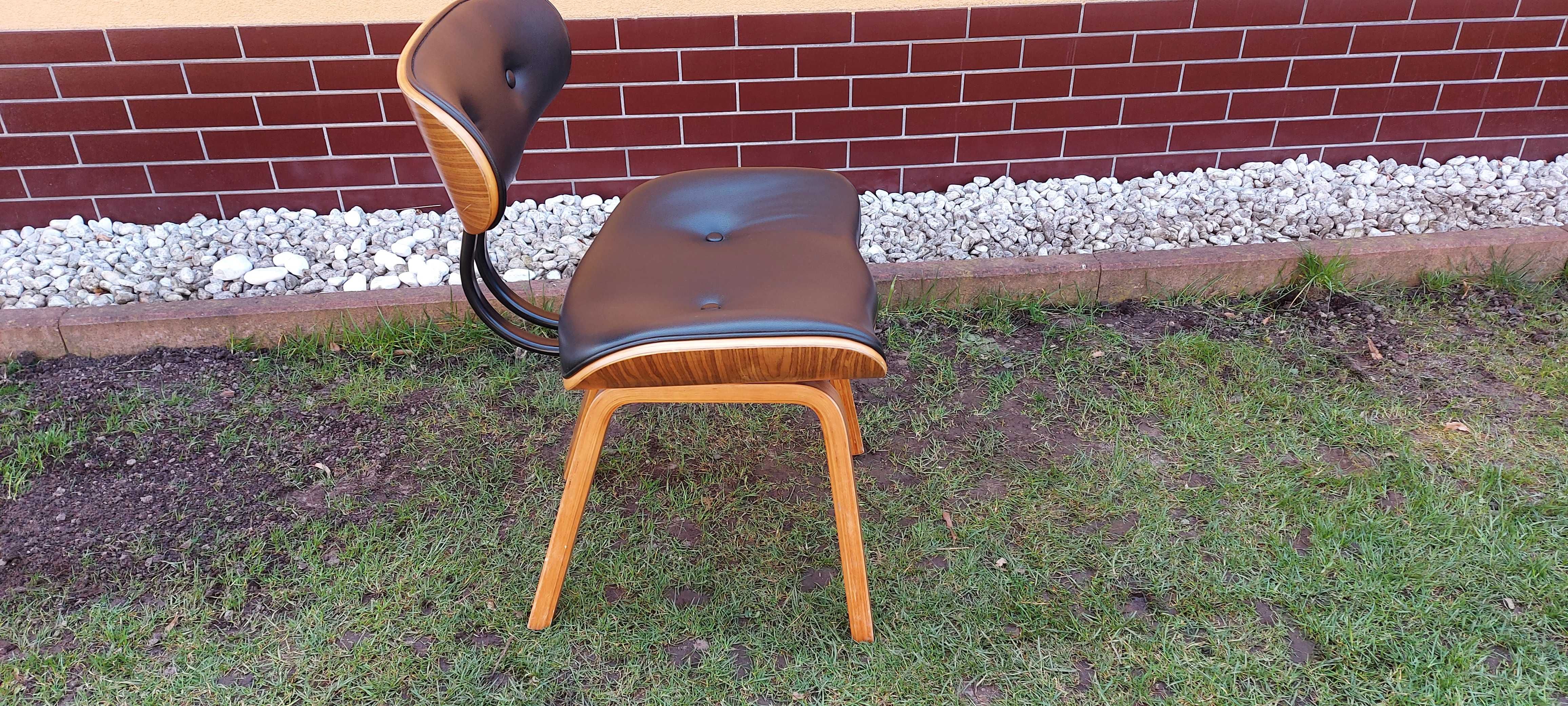krzesło designerskie BLACKWOOD skóra naturalna
