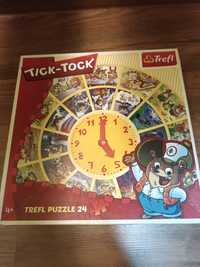 Puzzle trefl 24 zegar duże okragle