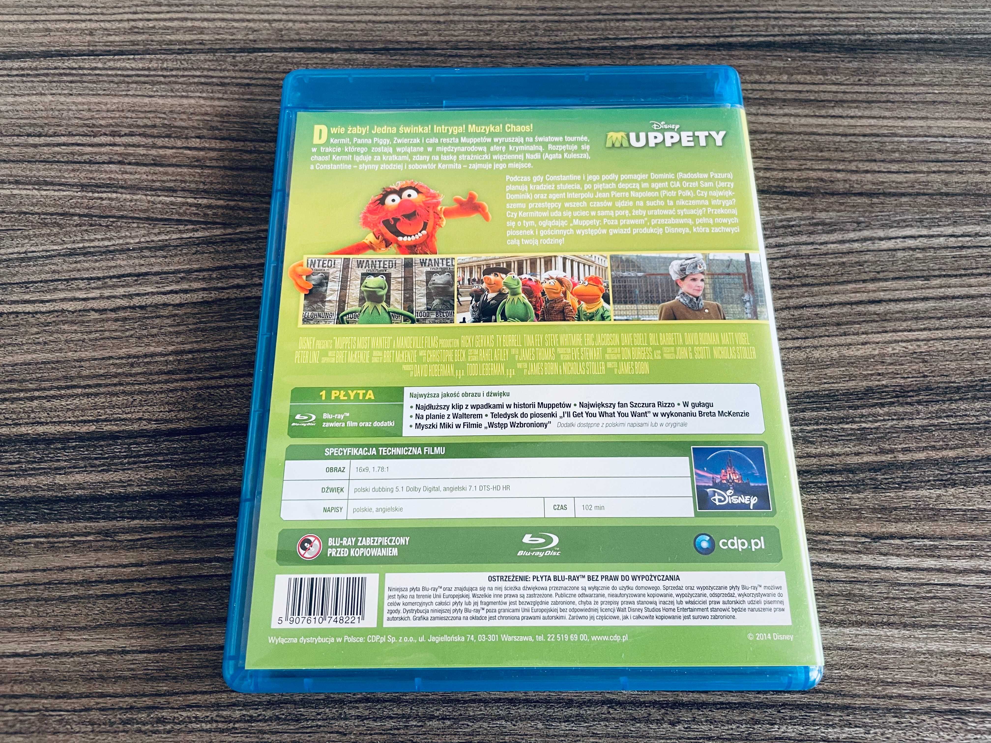 Muppety - Poza prawem (wersja oryginalna i polski dubbing) Bluray