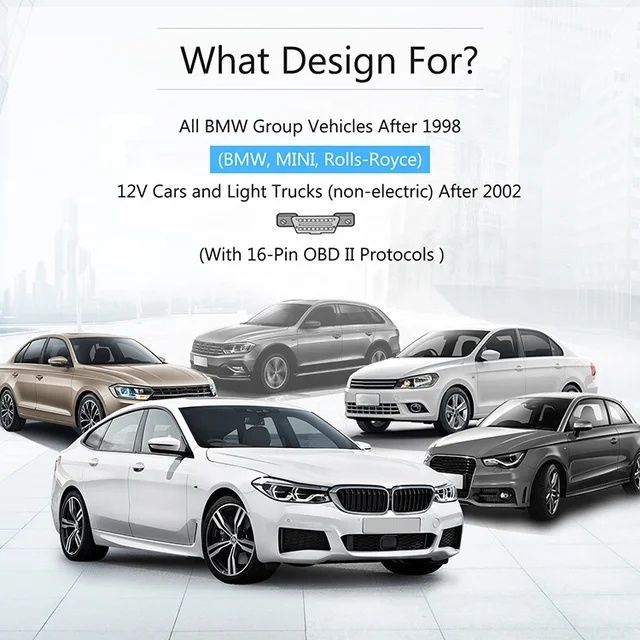 Scanner de DIAGNÓSTICO Automóvel Ancel BM500 para BMW e Mini  SELADO