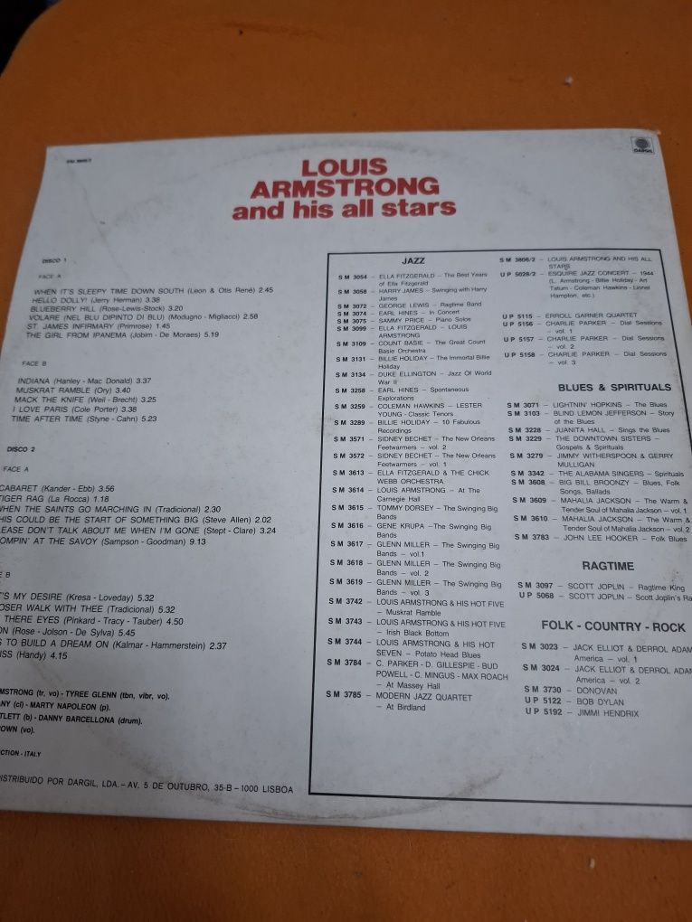 DISCO LP DUPLO louis armstrong