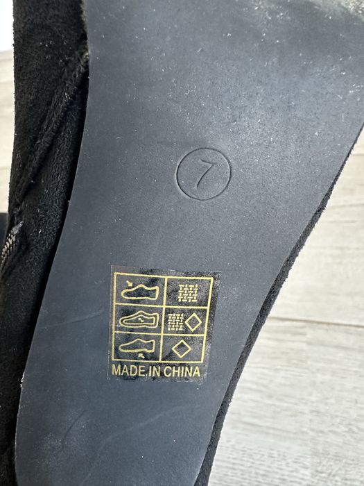 Ботильони замш шпилька