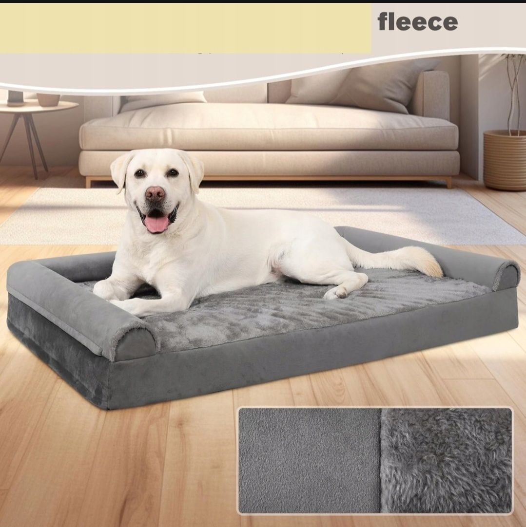 Legowisko łóżko ortopedyczne dla psa antypoślizgowe sofa XL 111x81x18c