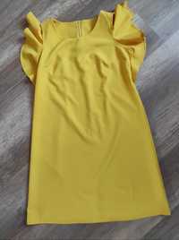 Żółta sukienka na wesele