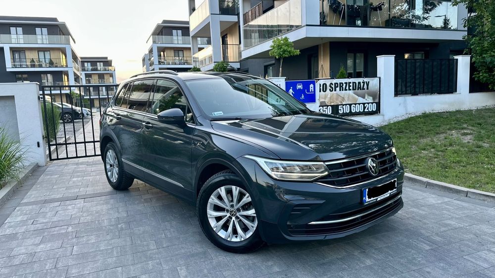 Volkswagen Tiguan Salon Polska/89tys km/2022r/1.5 TSI DSG/bezwypadkowy/serwis ASO