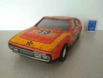 stara zabawka PRL blaszana Matra Simca WRC model 1:18 antyk zabytek
