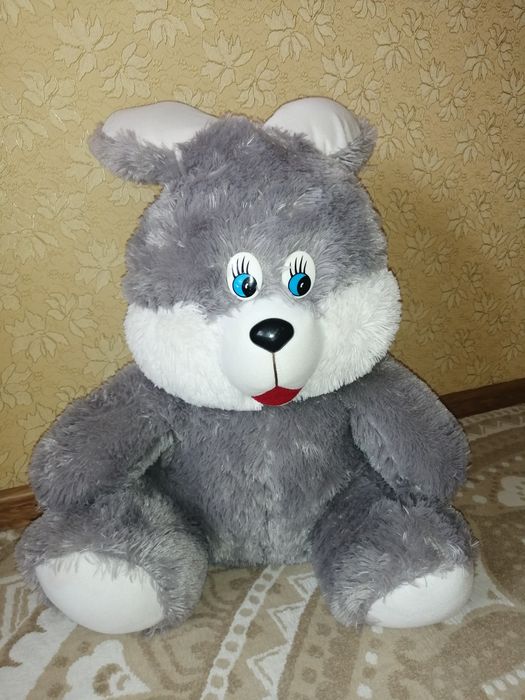Мягкая большая игрушка Заяц, высота 65 см