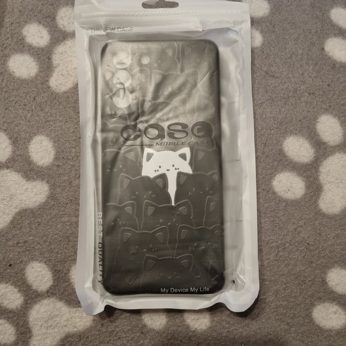 Etui Samsung Galaxy S21+ nowe, czarne, kotek