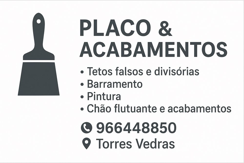 Trabalhos Construção civil, Pladur pintura flutuante. .
