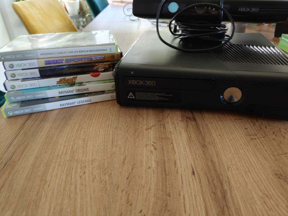 XBOX 360 + KINECT - BRAK PADÓW - Gry Rayman Origins i Legends