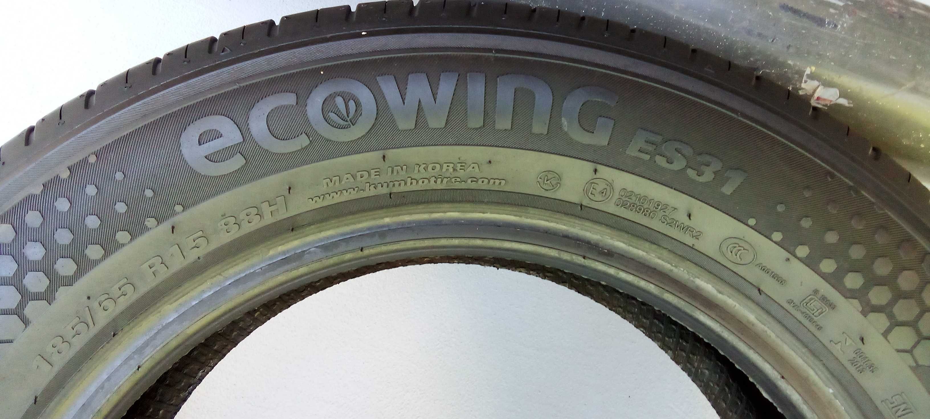 Pojedyncza Opona Letnia Kumho EcoWing ES31 185x65x15 88H 6,5mm