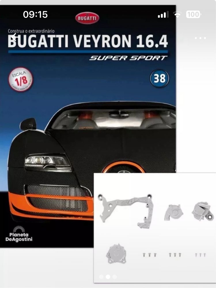 Peça e fasciculos Bugatti Beyron16.4 Grand Sport