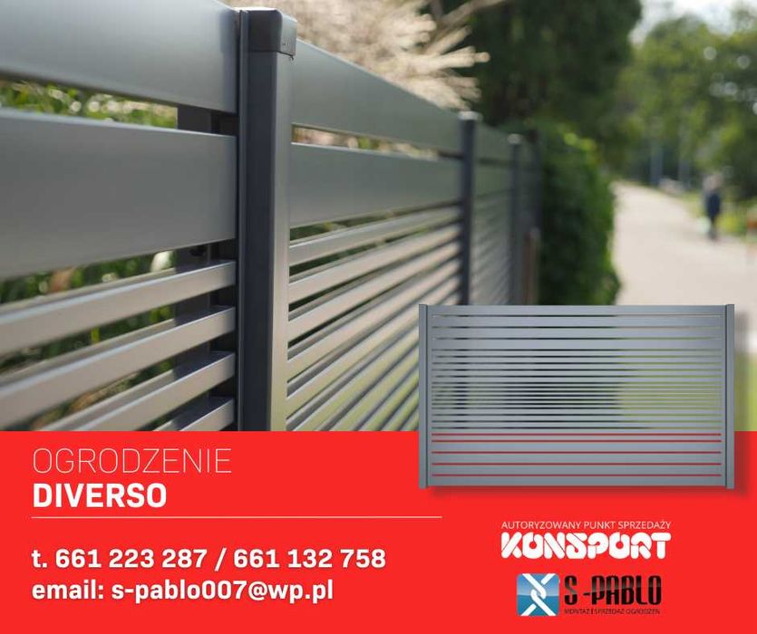 OGRODZENIA frontowe/posesyjne KONSPORT