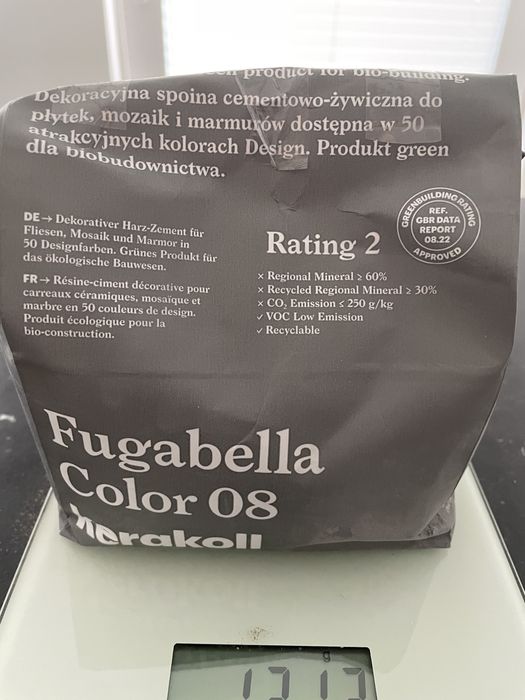 Fuga Fugabella Color 08 Kerakoll szara