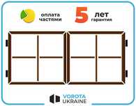 3 x 1.7 Комплект розпашних воріт для самостійної збірки розпашные