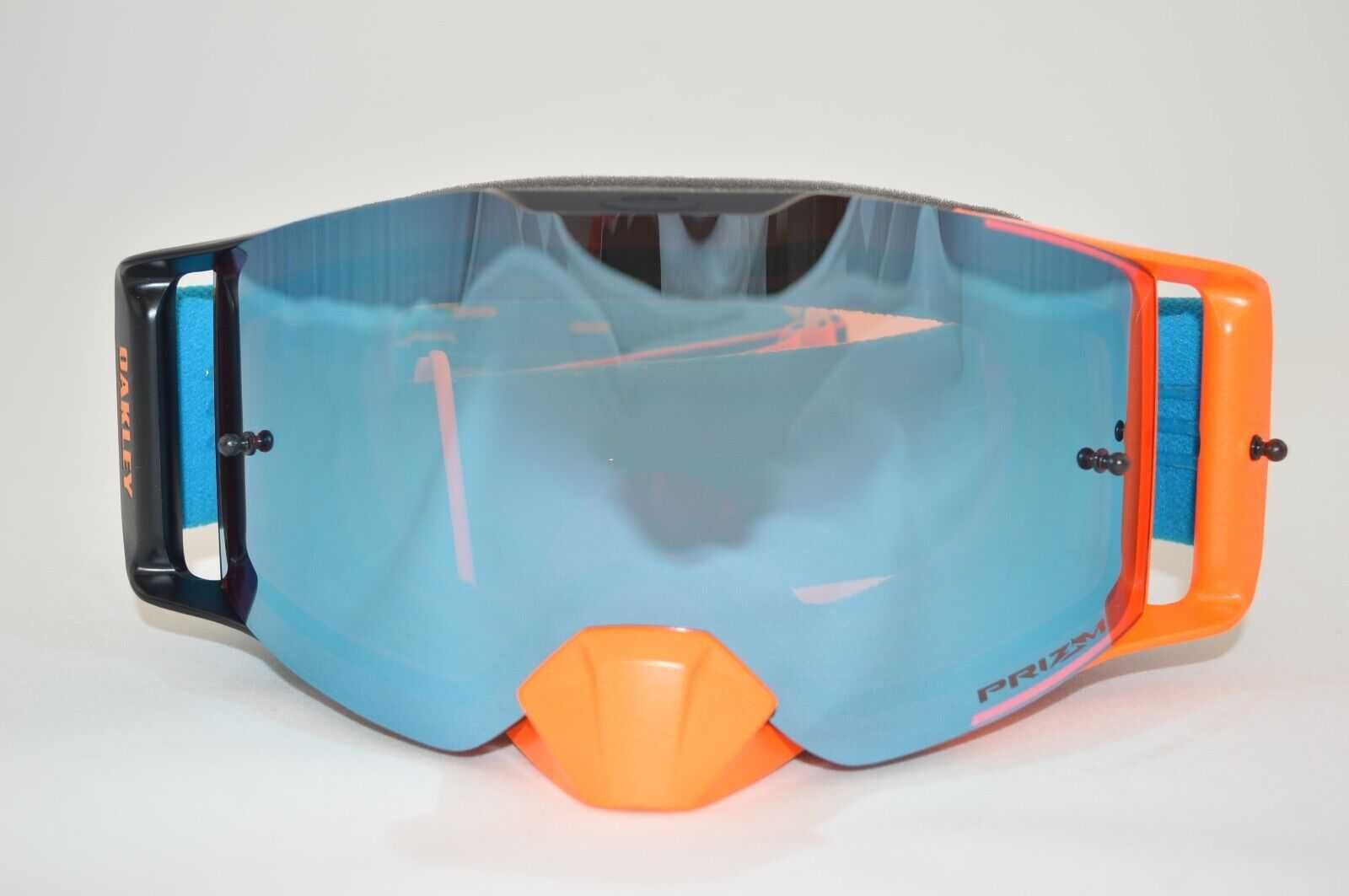 Gogle Oakley Frontline MX Equalizer Orange Blue PRIZM Sapphire atv