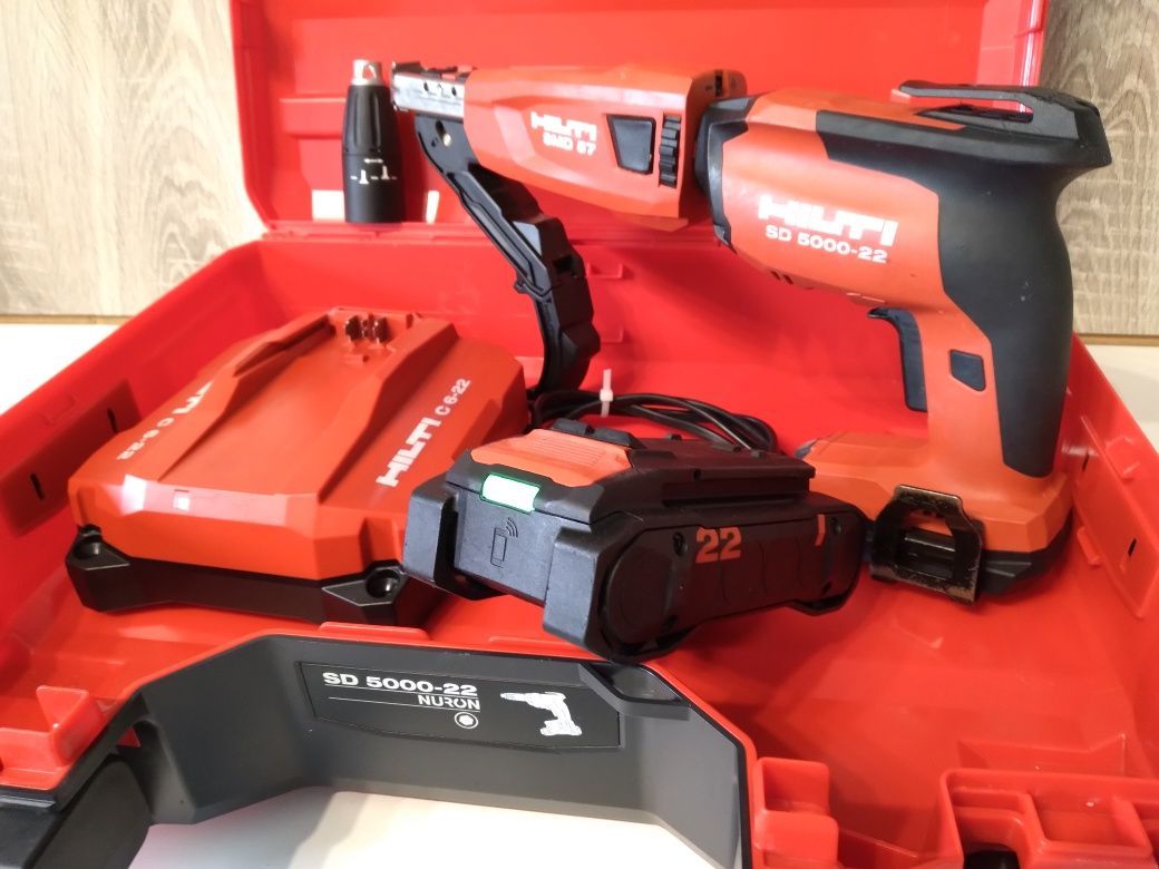 HILTI SD 5000-22 wkretarka taśmowa do regipsow regipsiarka NURON 4.0ah