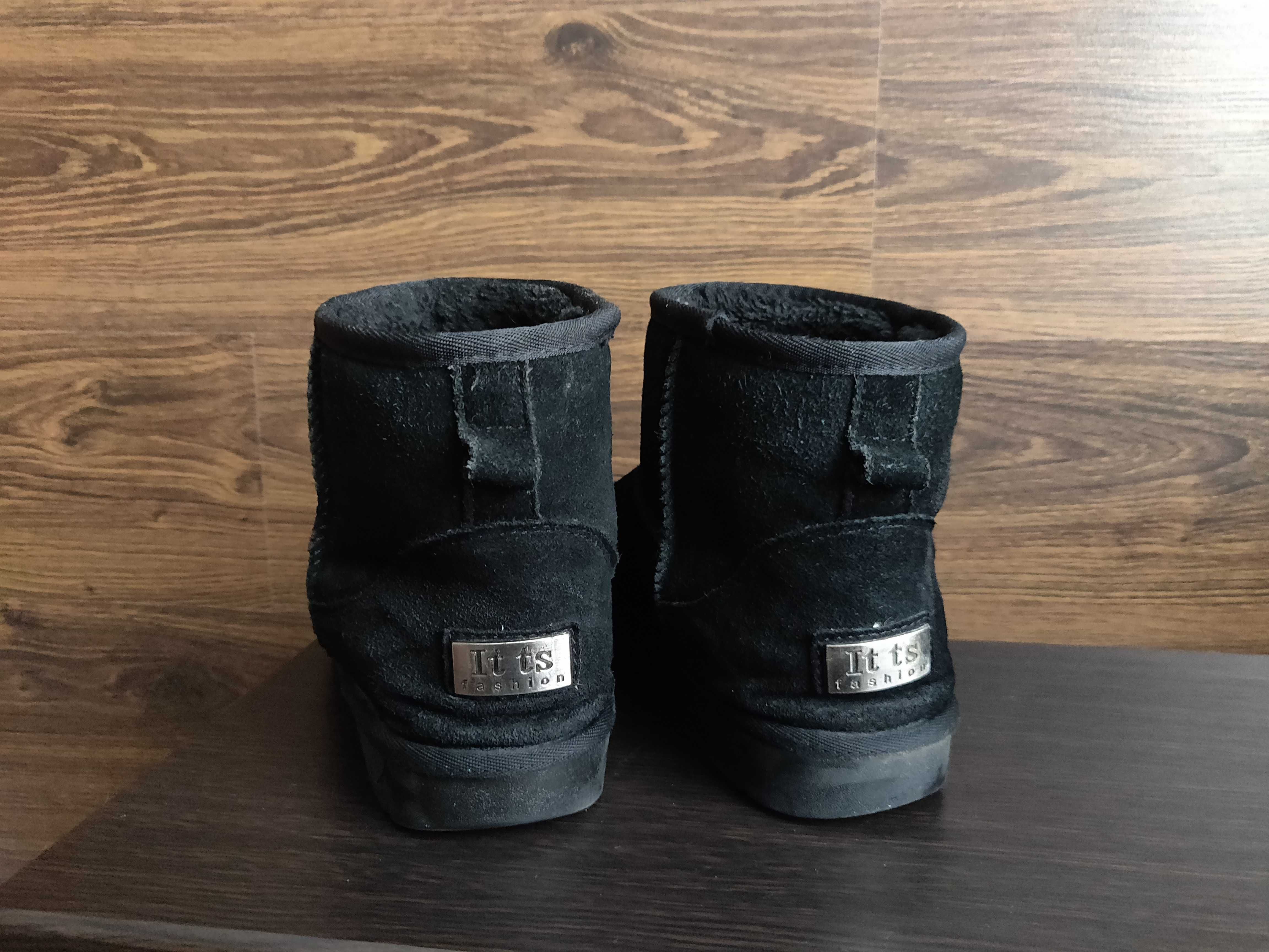 Угги женские It is fashion замшевые р.41/ 26 см. черного цвета